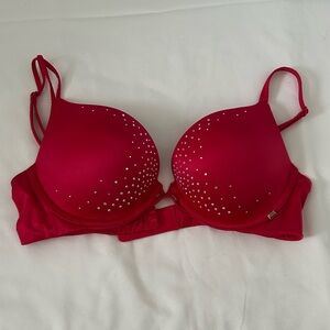 Victorias Secret Red Embellished Women's Bra